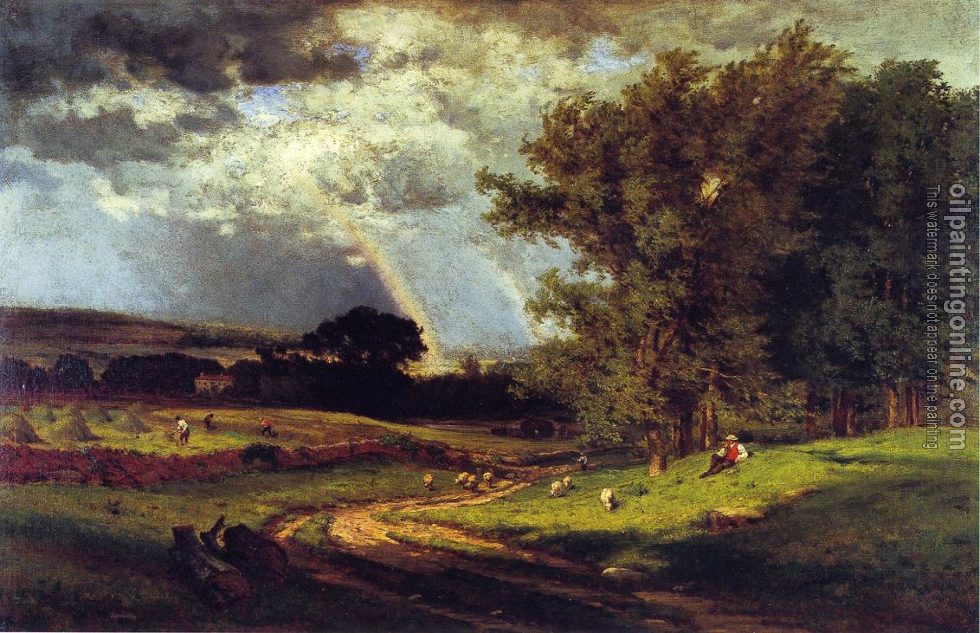George Inness - A Passing Shower